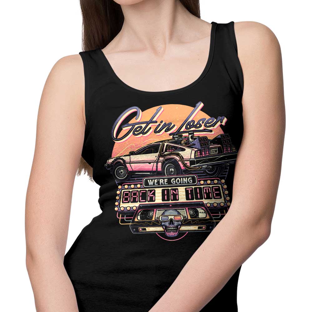 A Retro - Style Time - Traveling Tank Top by Momma Gorilla