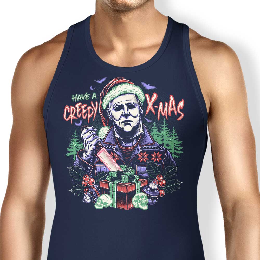 Creepy Christmas-themed Tank Top by Momma Gorilla