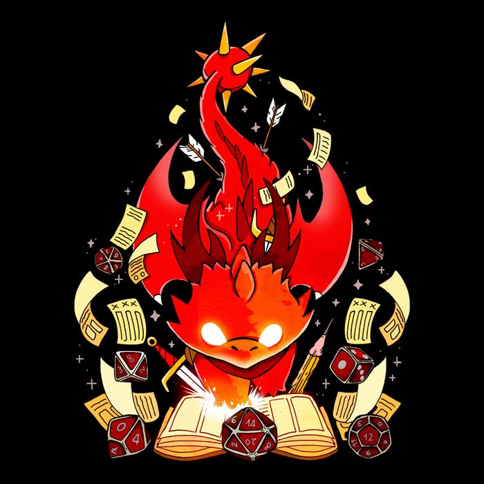 Fantasy Dragon Dice Themed Men's and Women's Unisex Tank Top Collection