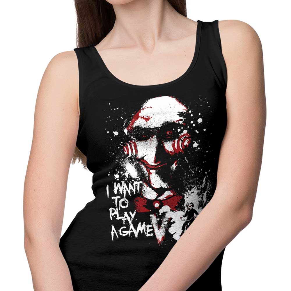 Arinesart's 'Want to Play a Game' Comfortable Tank Tops for Men and Women