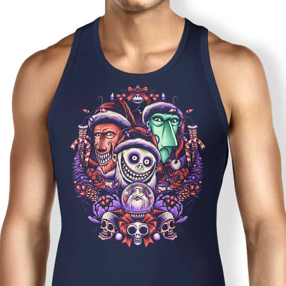 Glitchygorilla Christmas Mischief Men's and Women's Unisex Tank Top
