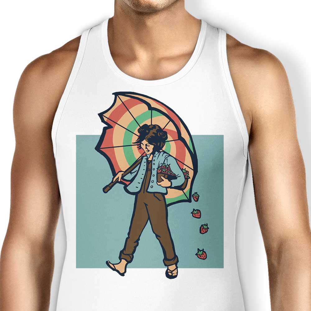 Strawberry Girl-themed Unisex and Women's Tank Tops