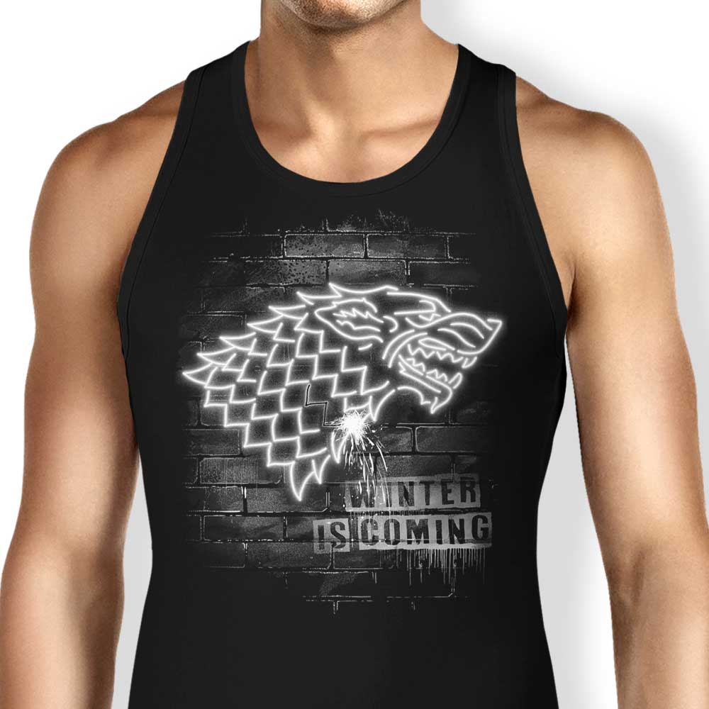 Alemaglia Neon Wolf Comfortable Cotton Tank Tops for Men and Women