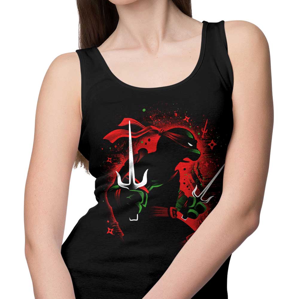 Red Rebel Ninja Stylish Tank Top for Fashion - Forward Individuals