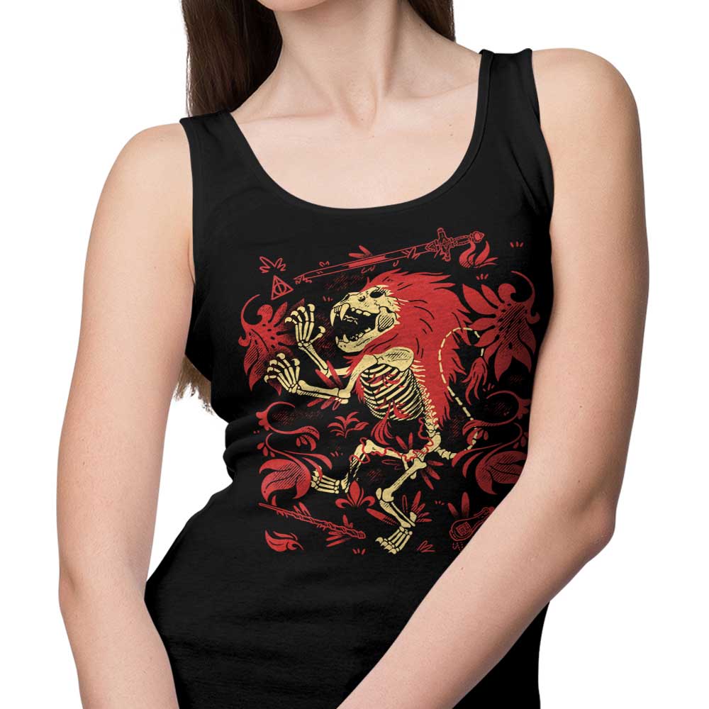 Lion Fossil Design Unisex and Women's Tank Top for Comfortable Wear