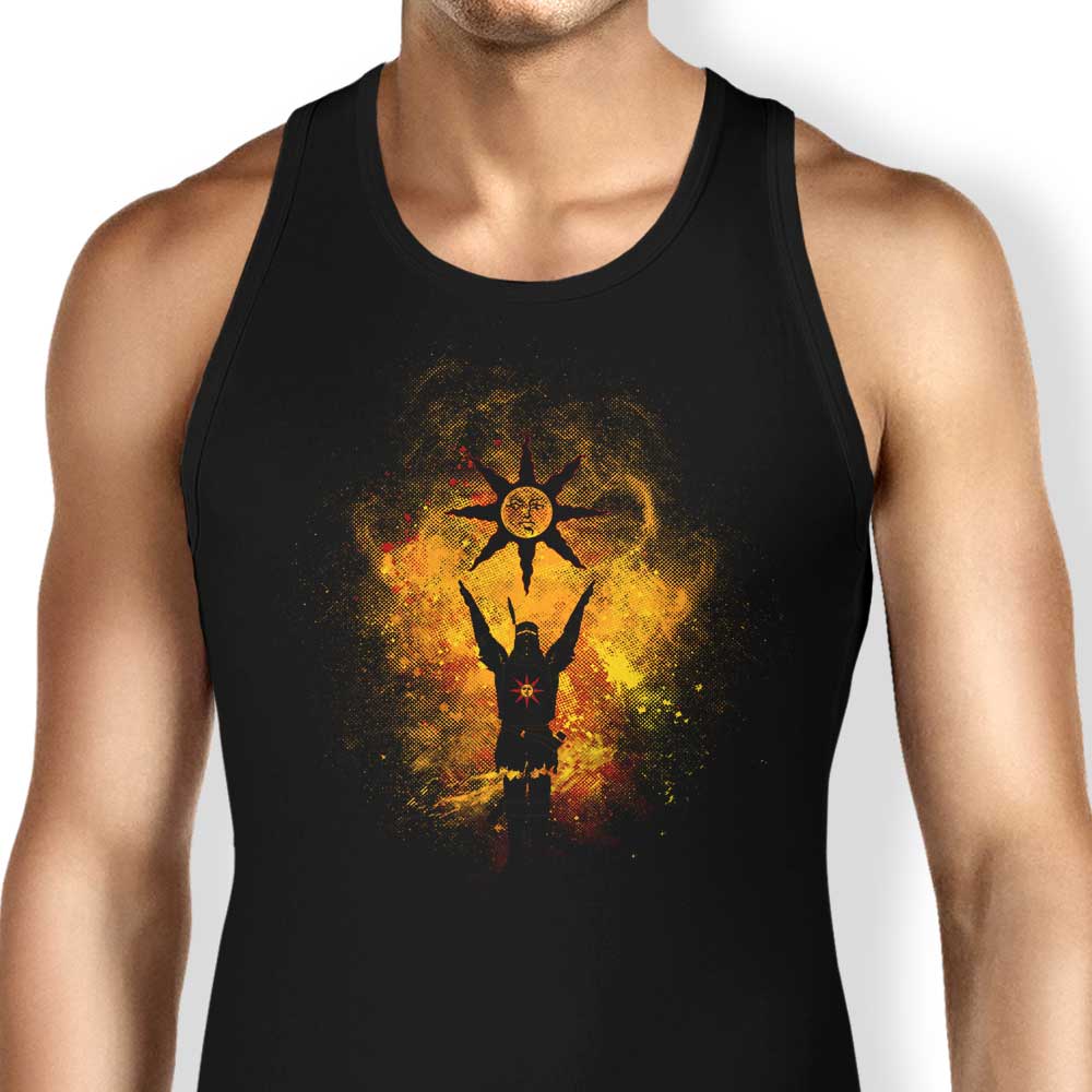 Stylish Praise the Sun Art Print Men's and Women's Tank Tops