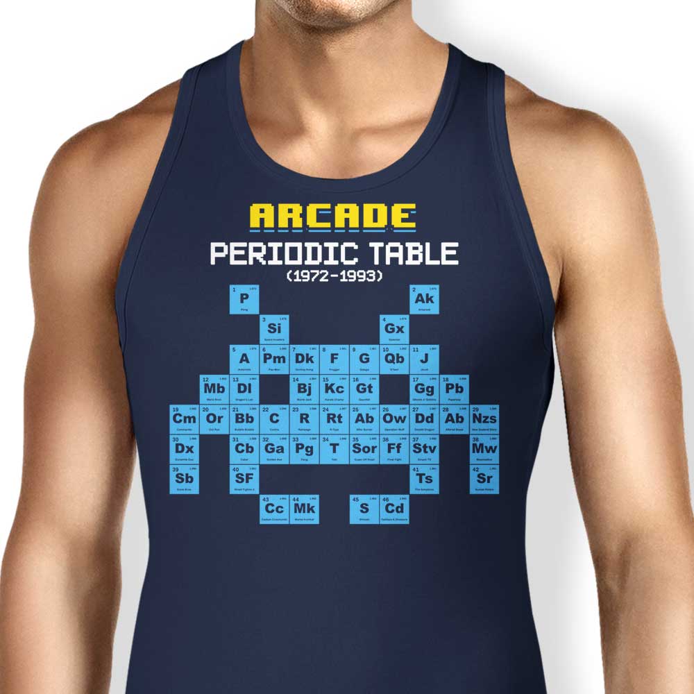 Cool Arcade Periodic Table Design Tank Top