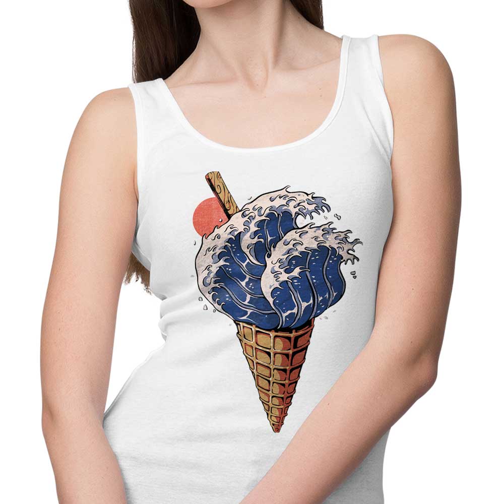 Ilustrata's Kanagawa Ice Cream Print Men's and Unisex Comfortable Lightweight Tank Top