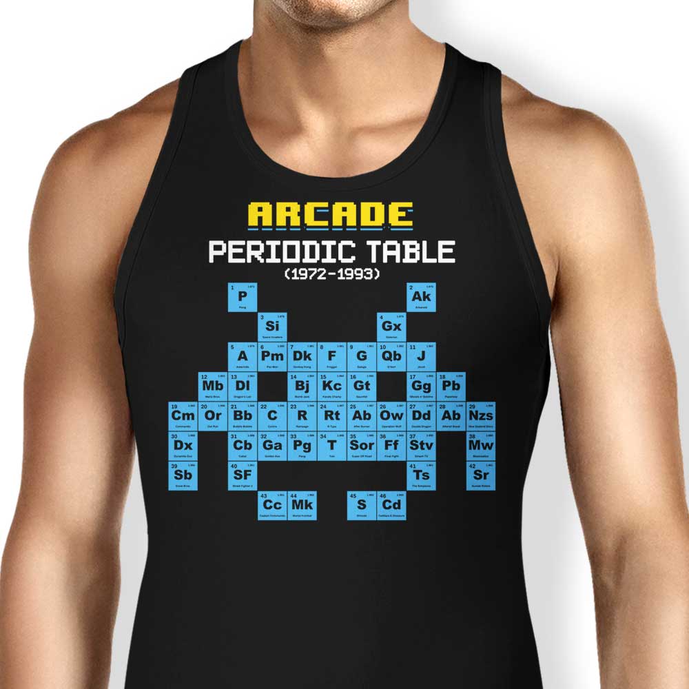 Cool Arcade Periodic Table Design Tank Top