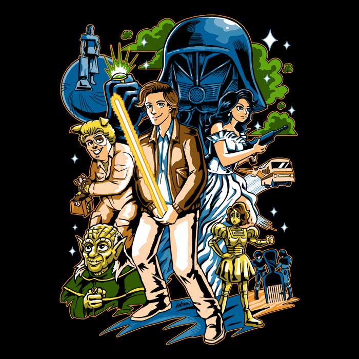 Andriu Illustrations' Crazy Space Design Unisex and Women's Tank Tops