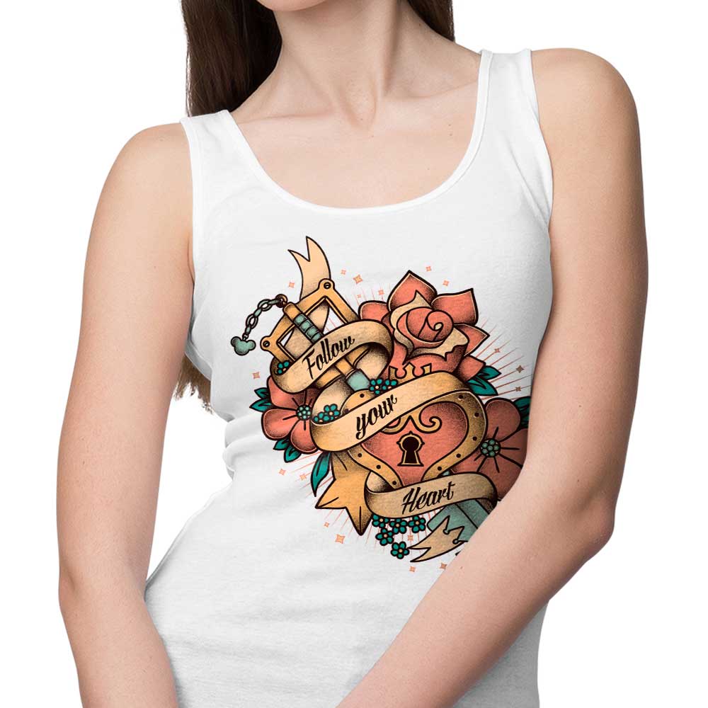 Typhoonic Art's Comfortable Follow Your Heart Unisex and Women's Tank Tops
