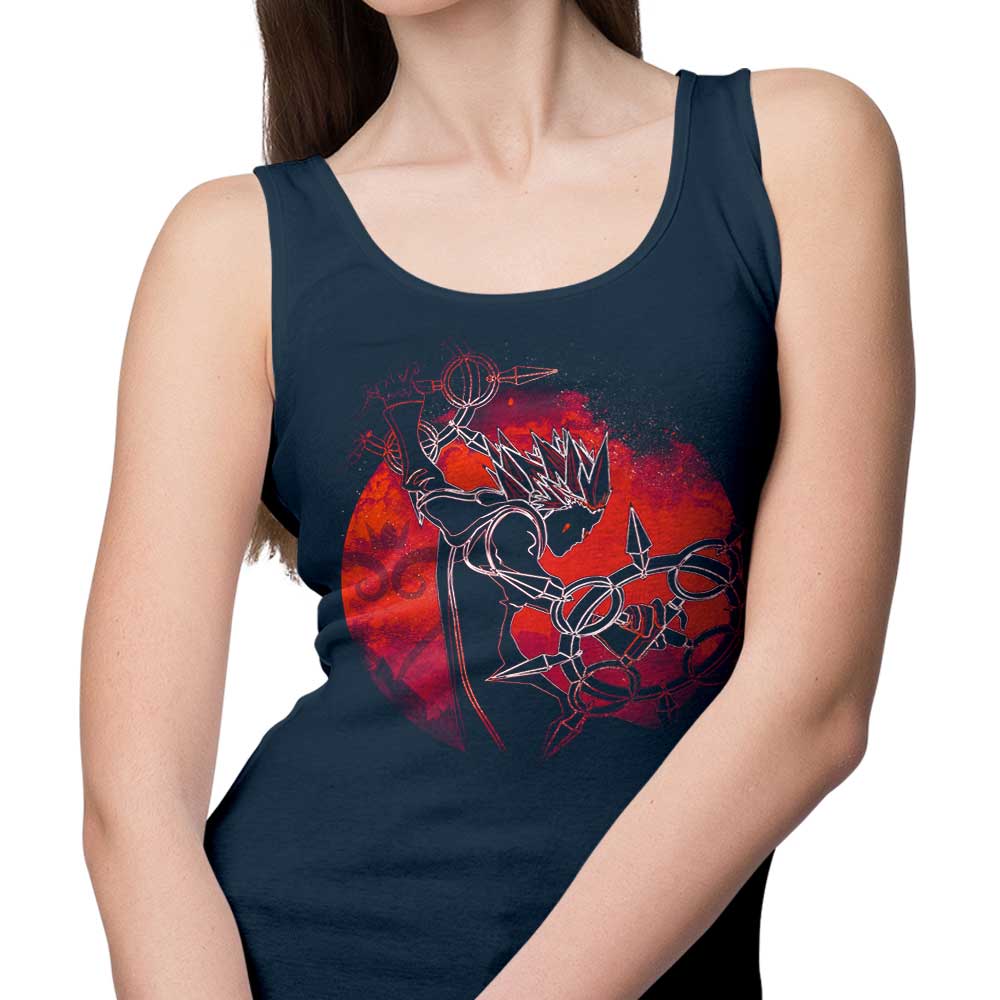 Stylish Donnie Illustrations Dancing Flames Orb Tank Top