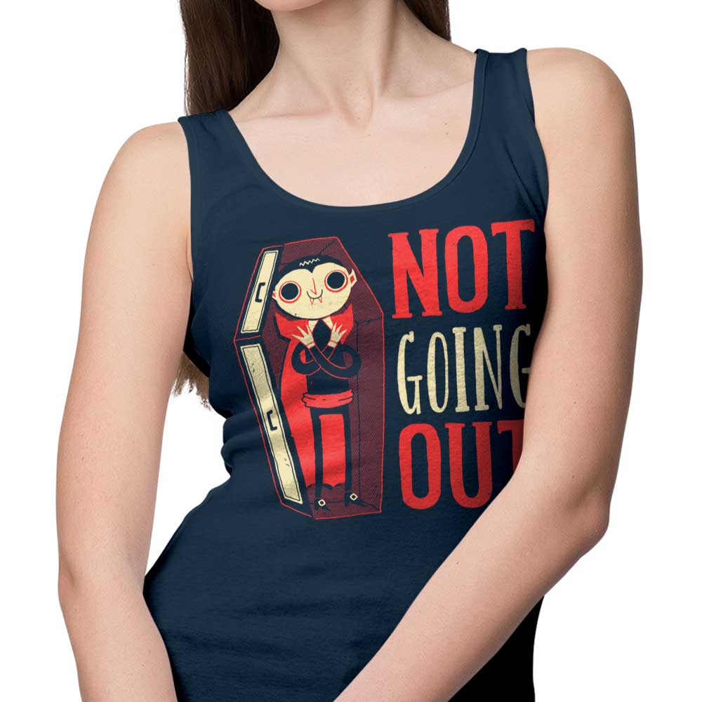 Comfortable 'Not Going Out' DinoMike Tank Tops for Men and Women
