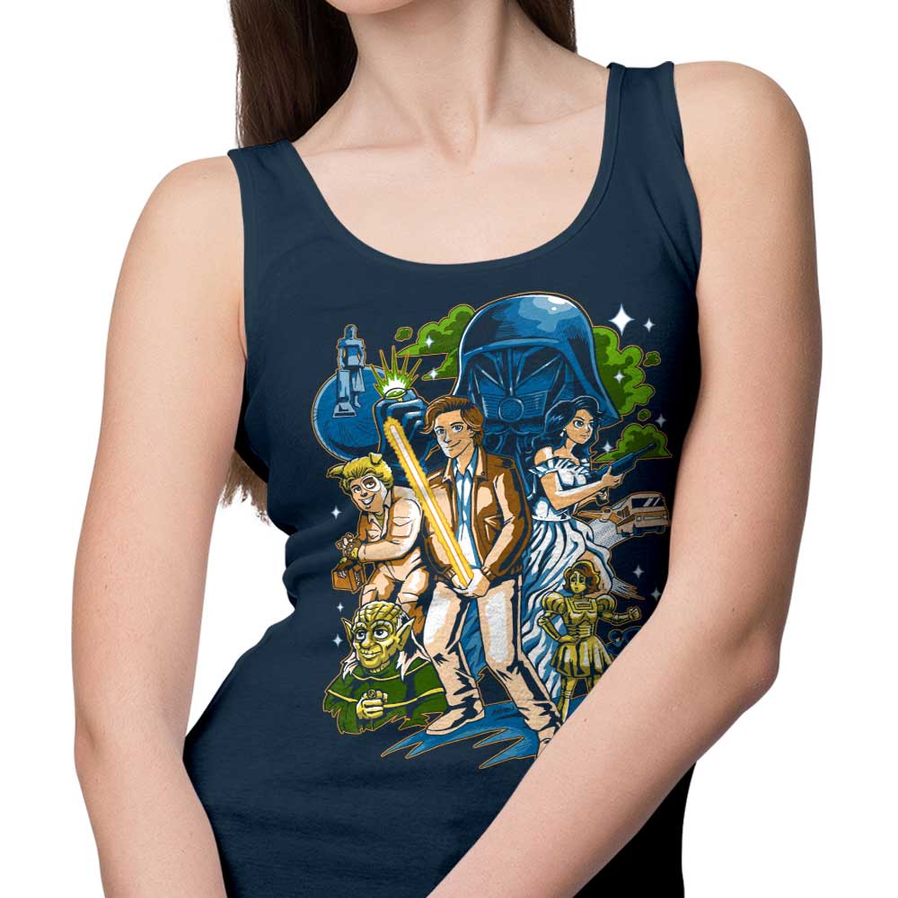Andriu Illustrations' Crazy Space Design Unisex and Women's Tank Tops