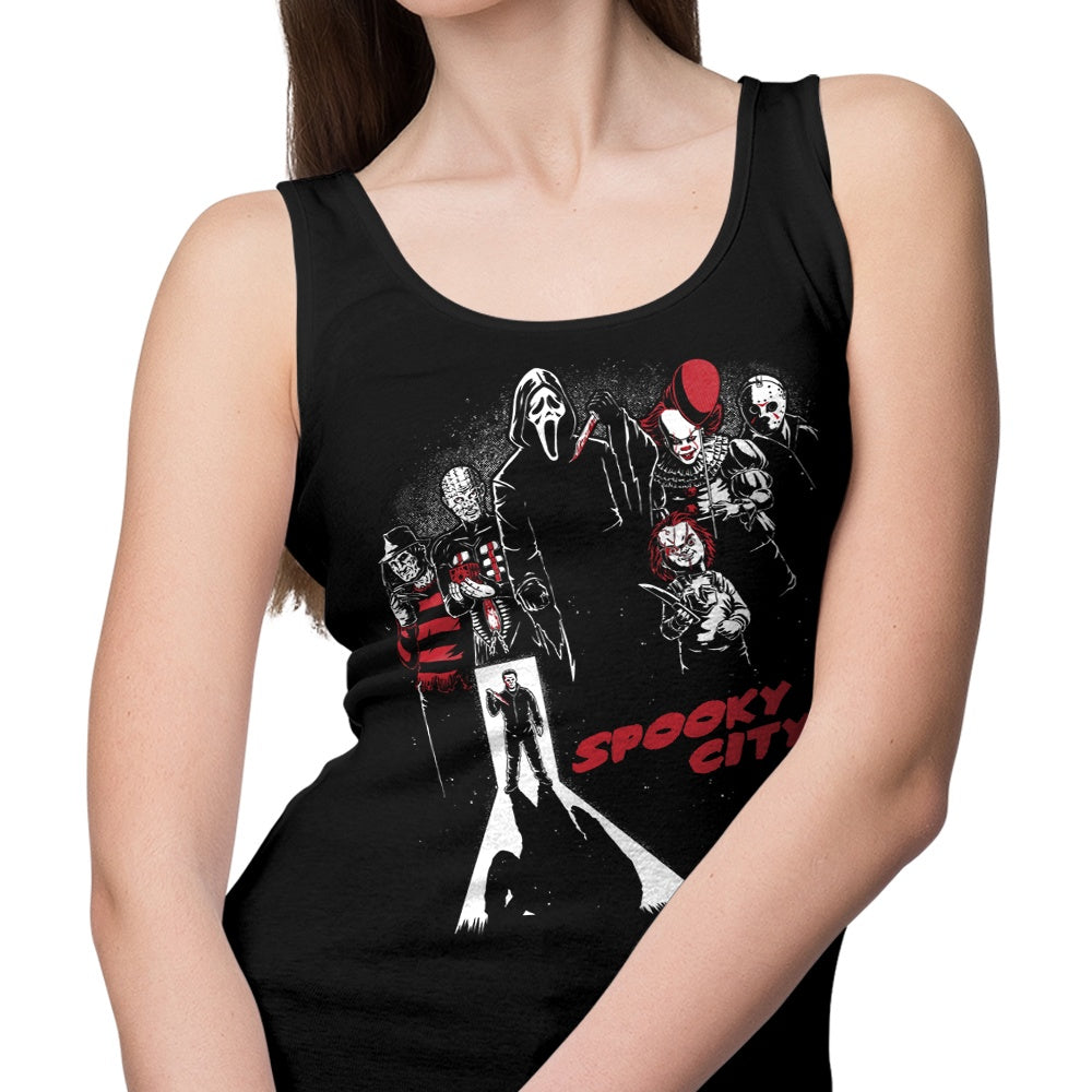 Studio Mootant's Chilling Spooky City Tank Top