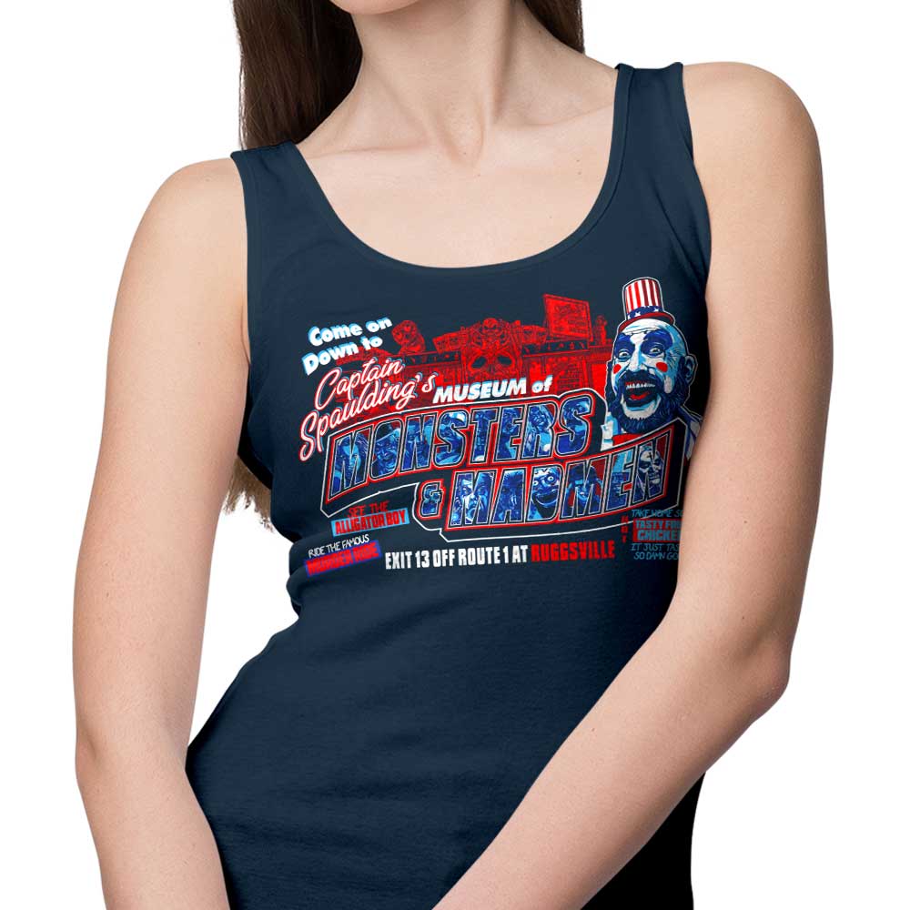 Monsters and Madmen Museum-themed Tank Top for Casual Wear