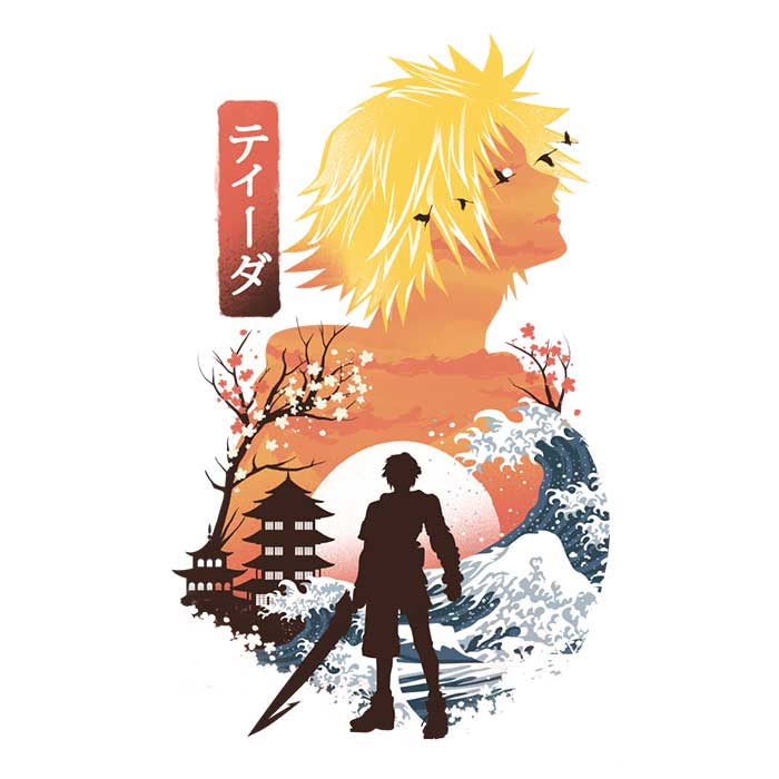 Dandingeroz's Tidus Ukiyo-e Inspired Men's and Women's Unisex Stylish Tank Tops