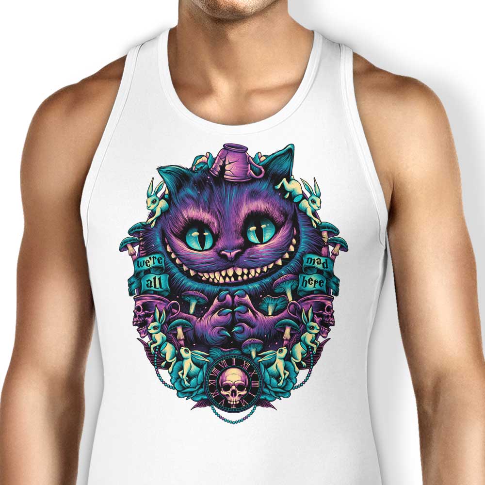 Mischievous Cat-themed Tank Top for Men and Women