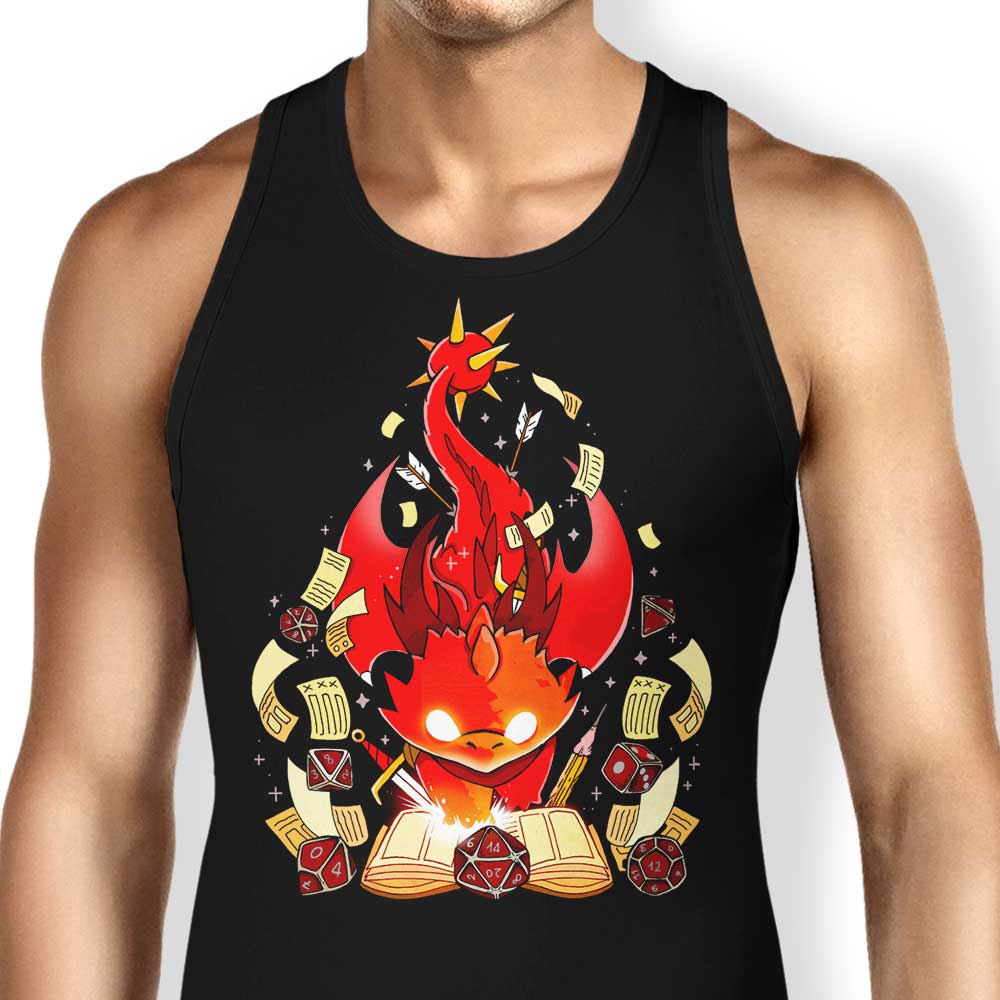 Fantasy Dragon Dice Themed Men's and Women's Unisex Tank Top Collection