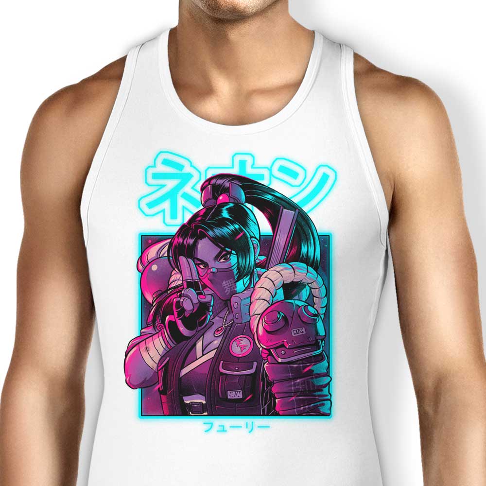 Bruno Mota's Neon Fury Comfortable Unisex and Women's Tank Tops
