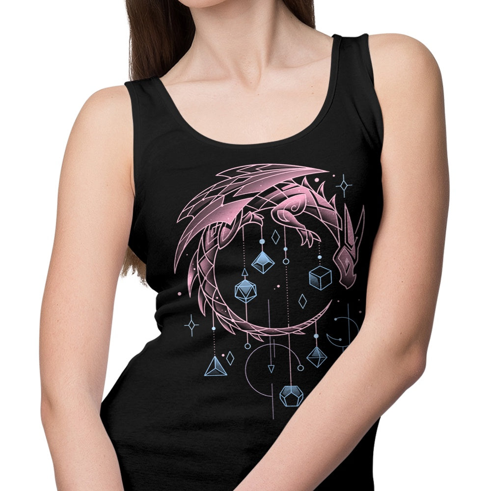 Episode II Draconic Dice Keeper Themed Tank Top for Gaming Enthusiasts