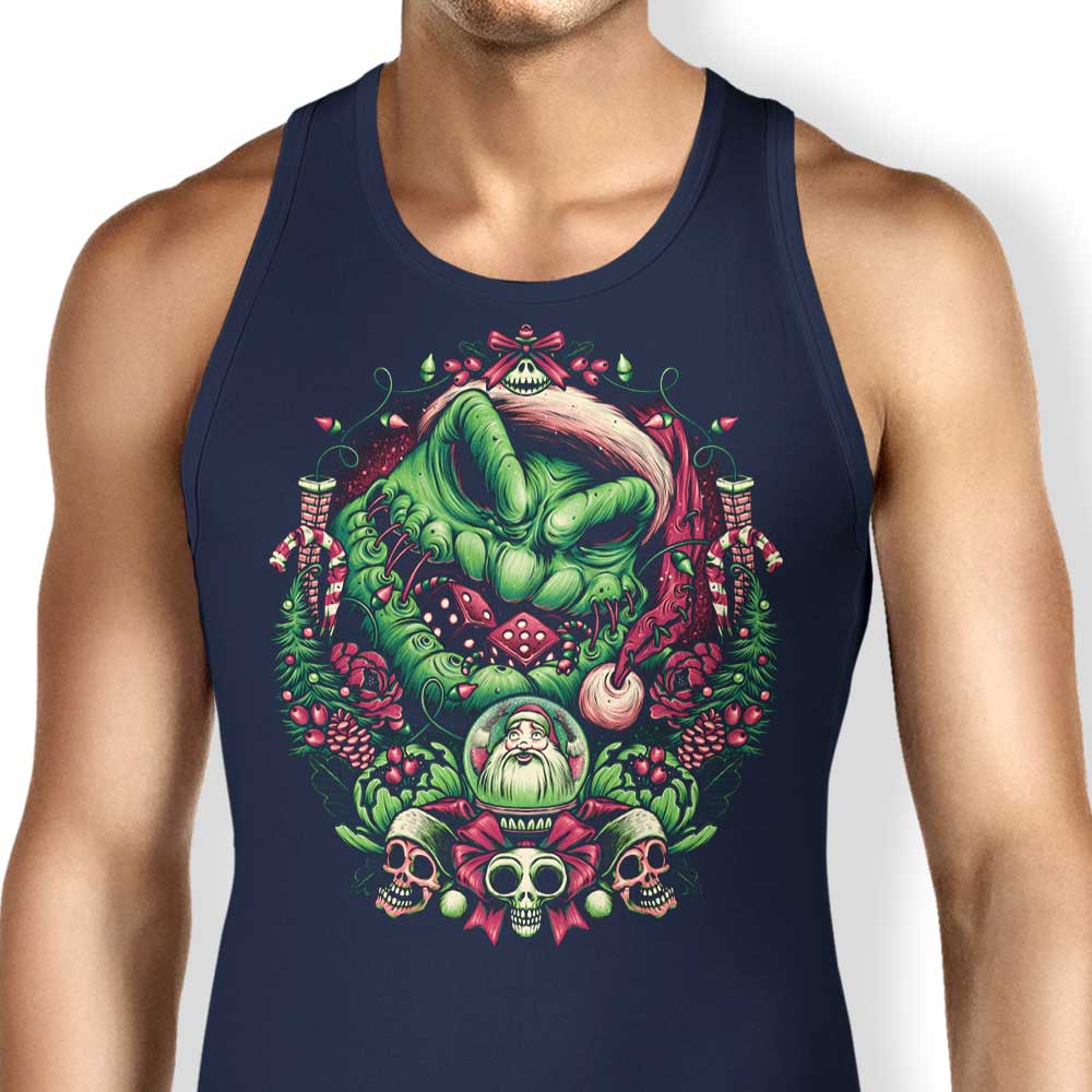 Glitchygorilla's Soft and Comfortable Christmas Boogeyman Tank Tops for All Genders