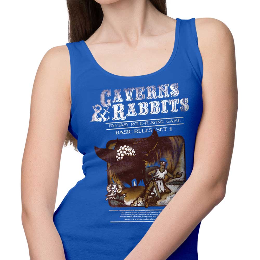 Comfortable 'Caverns and Rabbits' Unisex and Women's Tank Tops