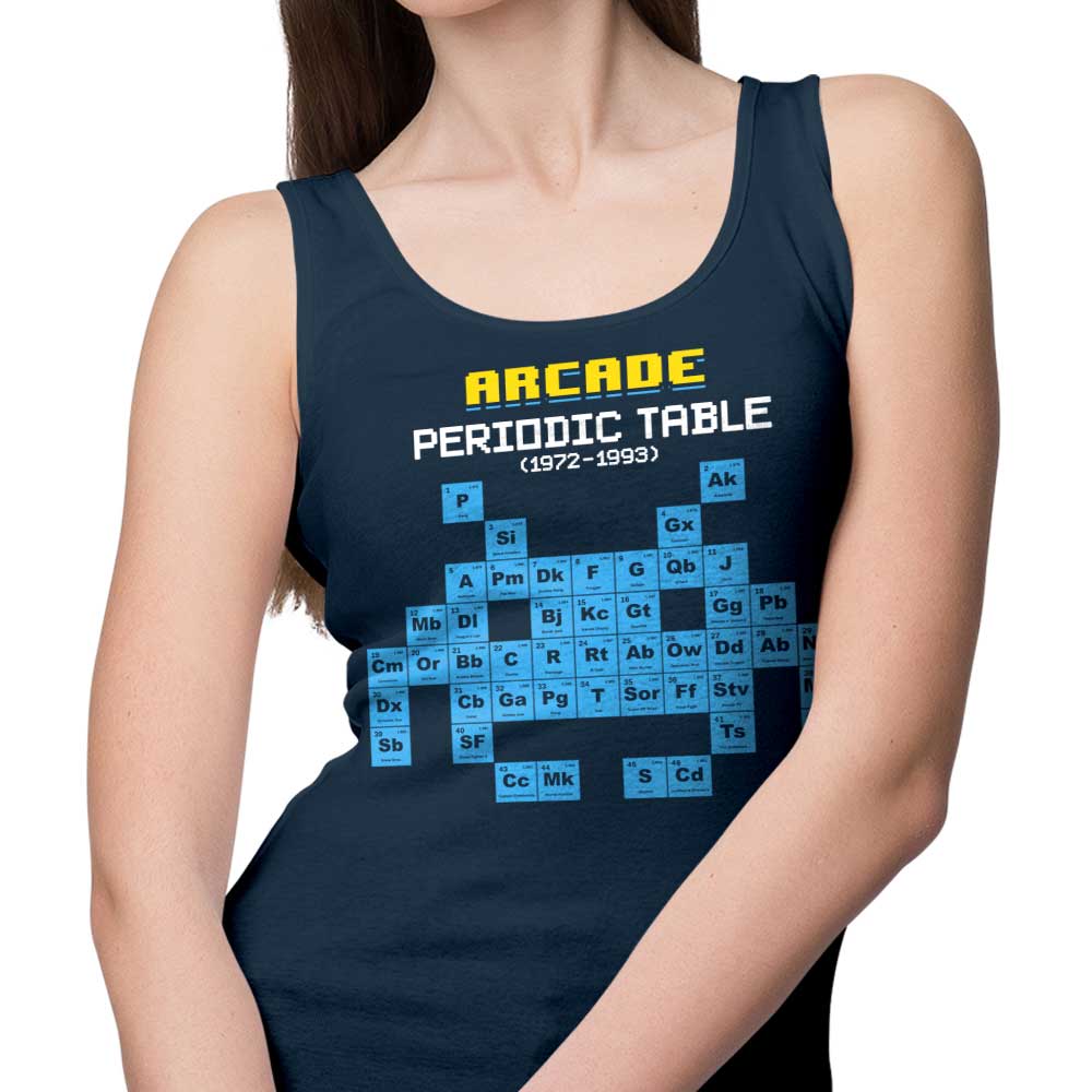 Cool Arcade Periodic Table Design Tank Top