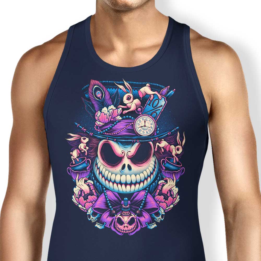 Glitchygorilla's The Mad Skellington Stylish Men's and Women's Tank Top