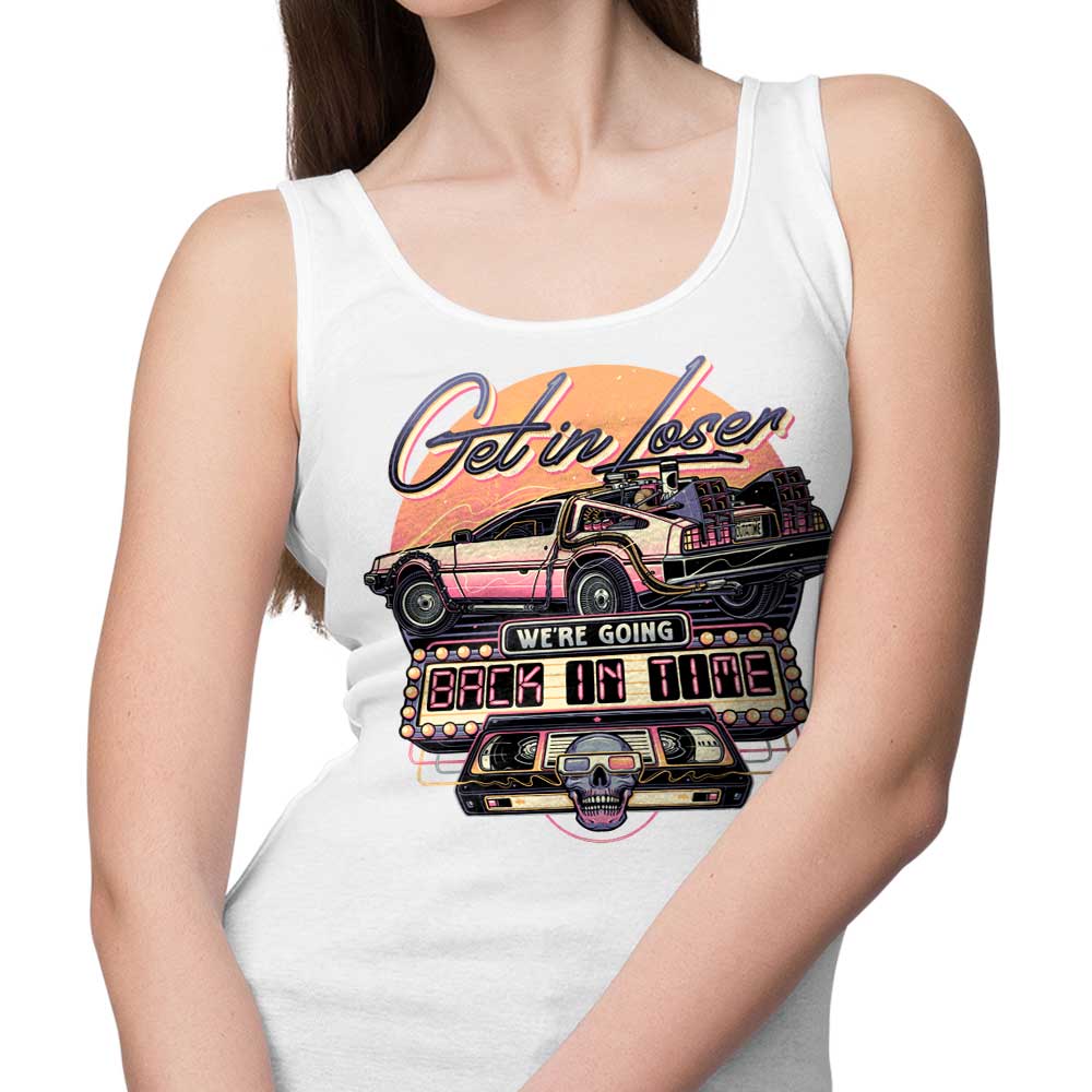 A Retro - Style Time - Traveling Tank Top by Momma Gorilla