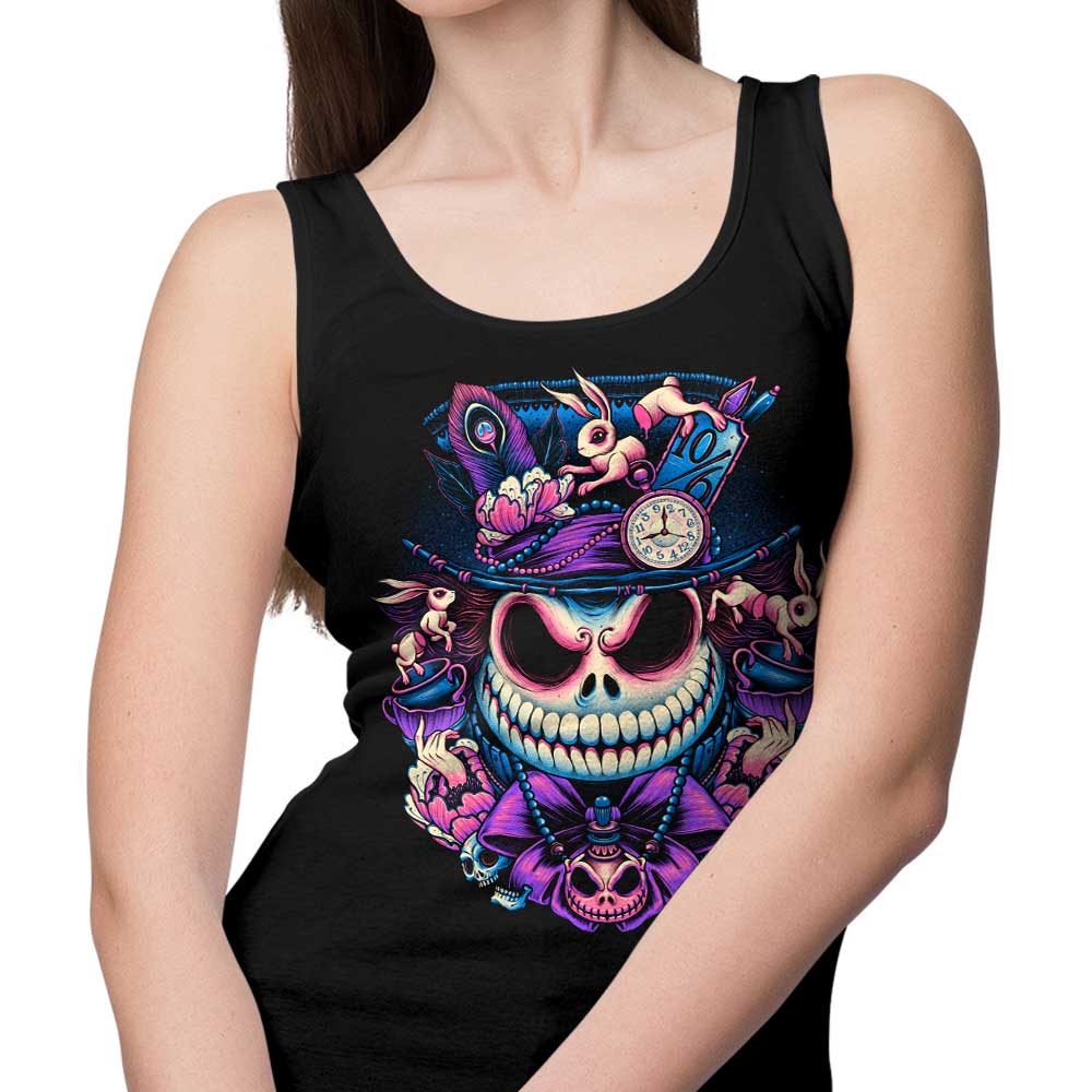 Glitchygorilla's The Mad Skellington Stylish Men's and Women's Tank Top