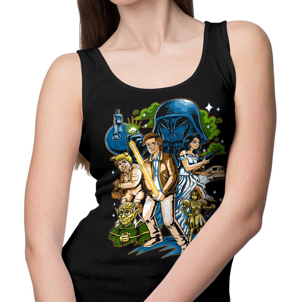 Andriu Illustrations' Crazy Space Design Unisex and Women's Tank Tops