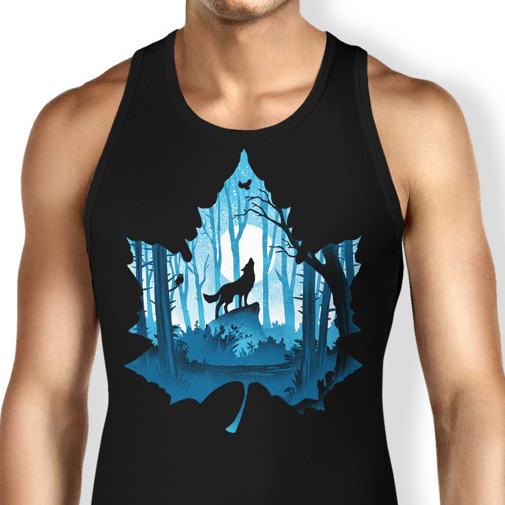 Alemaglia Howling Wolf Comfortable Unisex and Women's Tank Tops