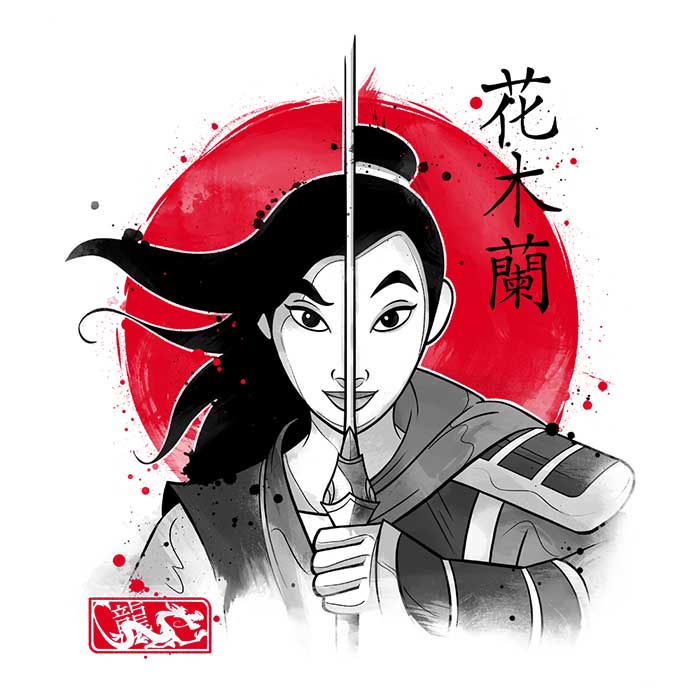 Comfortable Warrior Princess Sumi - e Unisex and Women's Tank Tops