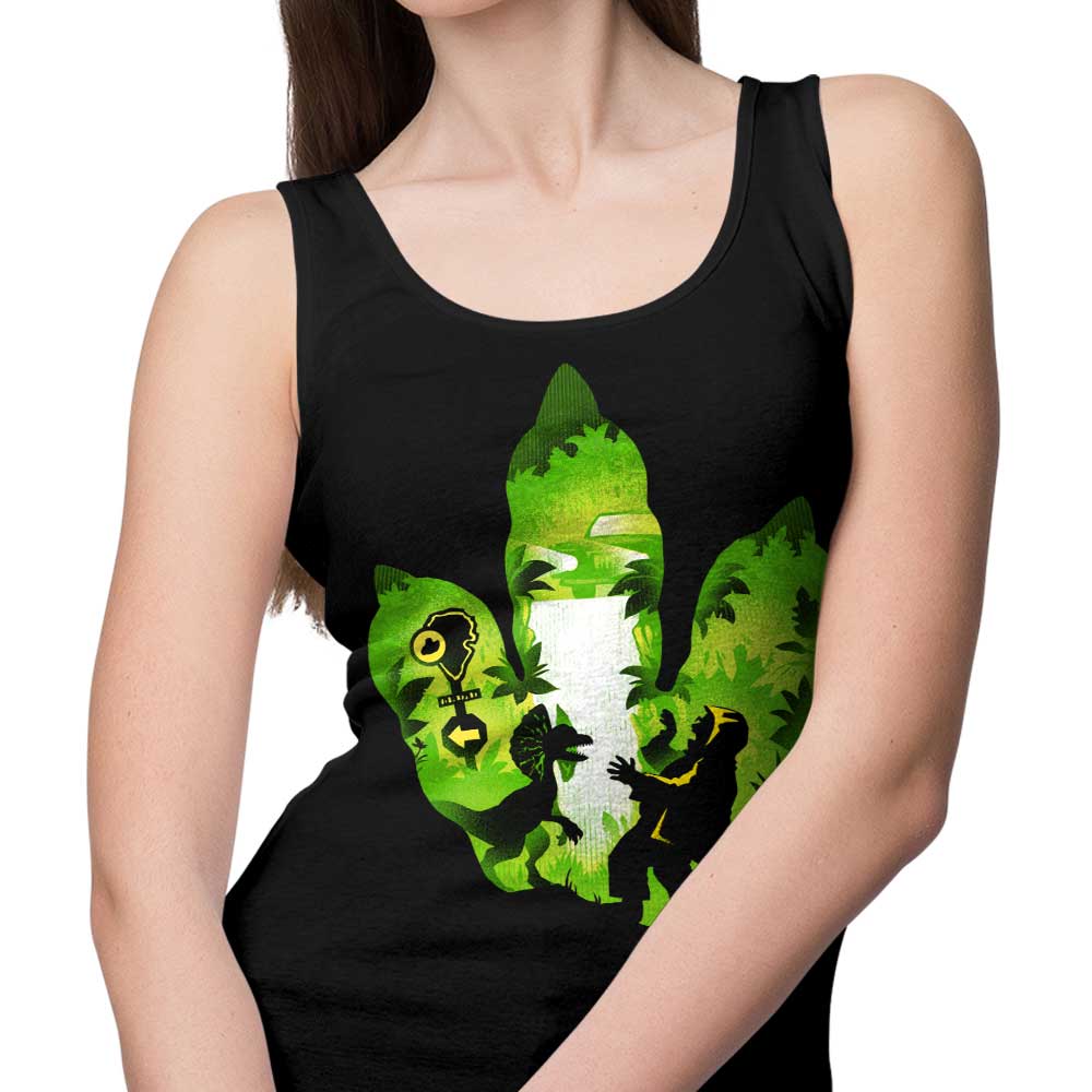Dilophosaurus Footprint Design - Men's and Women's Tank Top