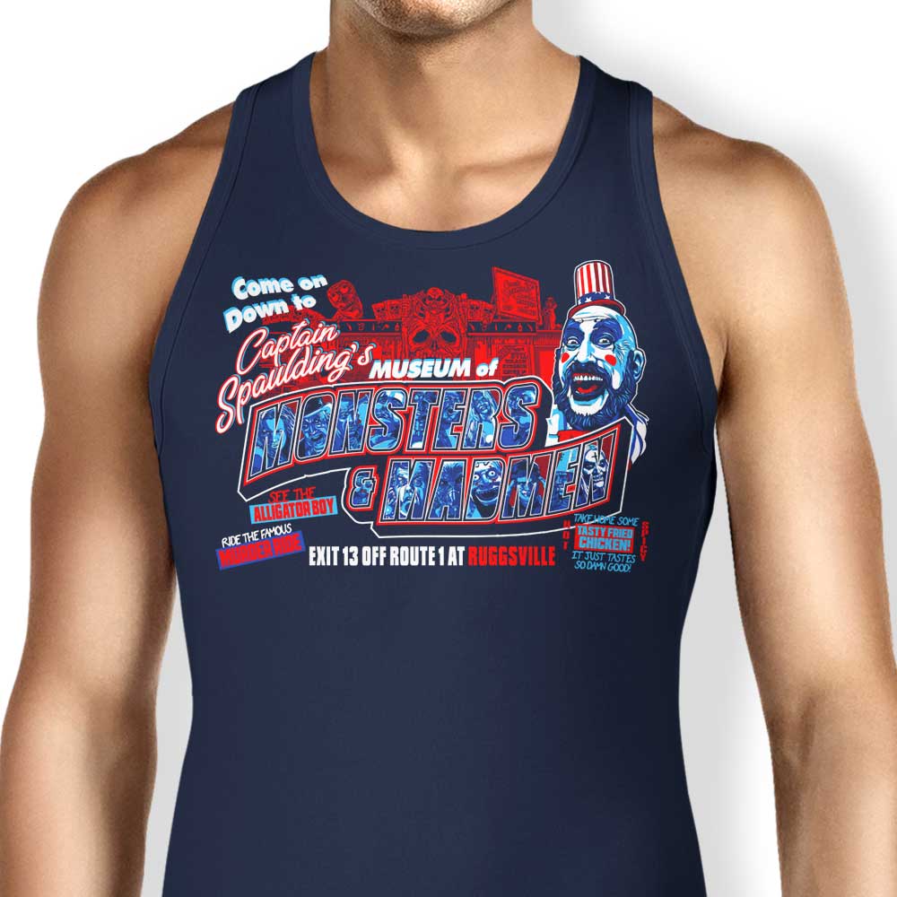 Monsters and Madmen Museum-themed Tank Top for Casual Wear