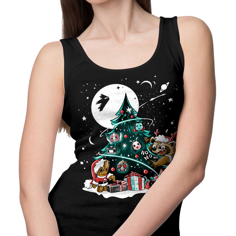Alemaglia's Galaxy Christmas-themed Unisex and Women's Tank Tops