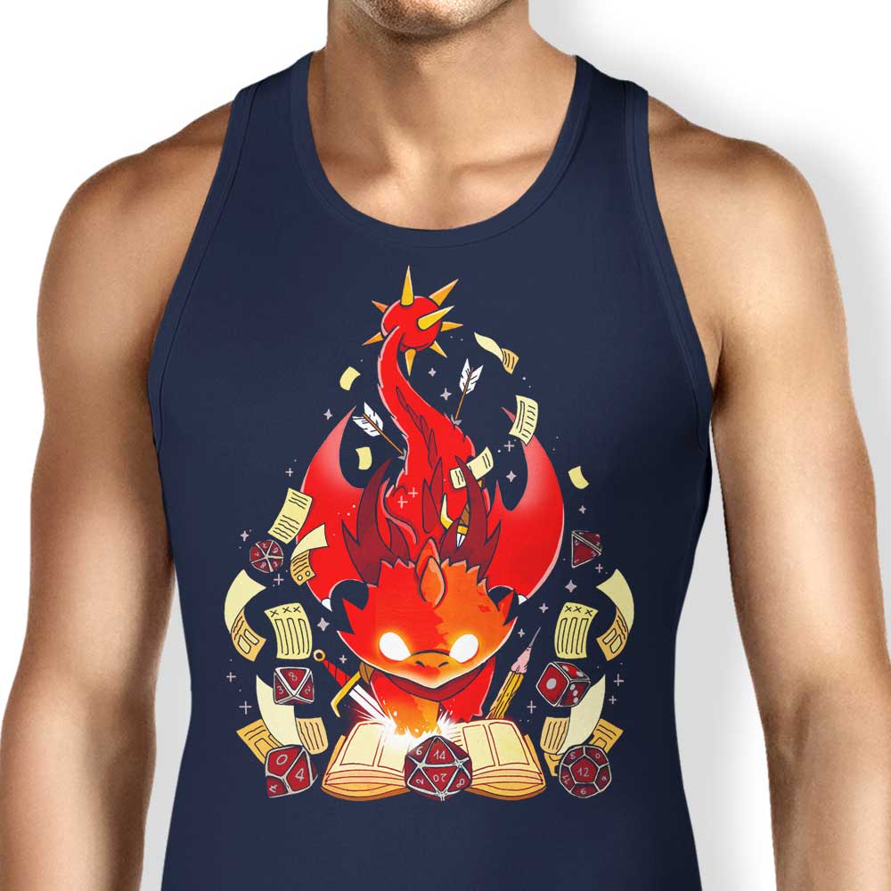 Fantasy Dragon Dice Themed Men's and Women's Unisex Tank Top Collection