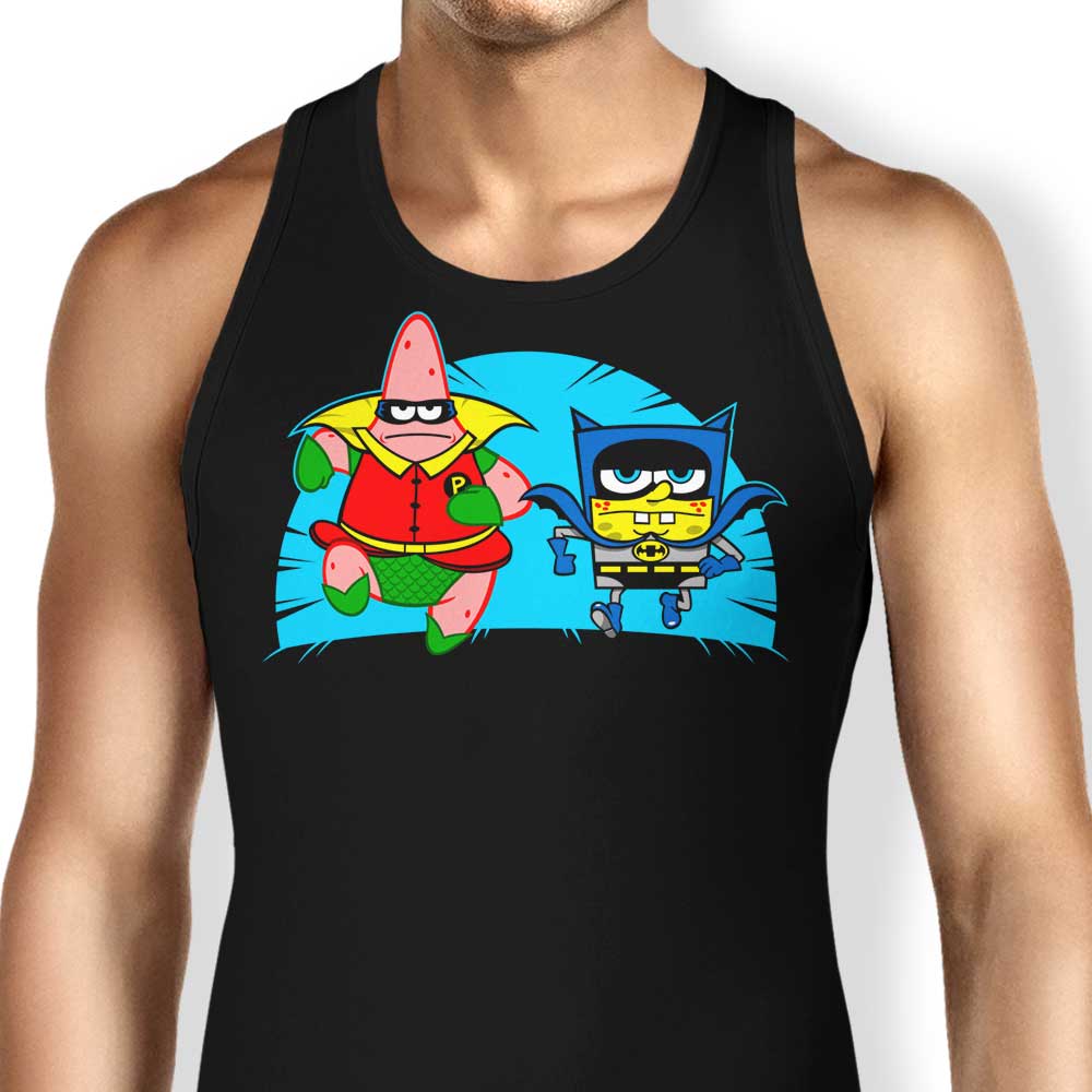 Who Lives In a Batcave Under the Sea Themed Men's and Women's Comfortable Tank Tops