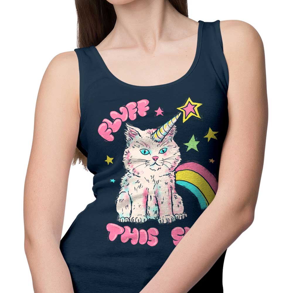Hillary White's Fluff This Stylish Unisex and Women's Tank Tops