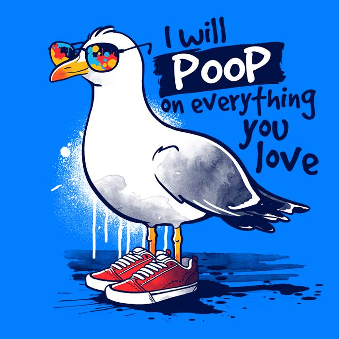 NemiMakeIt's Charming Seagull Love Tank Top