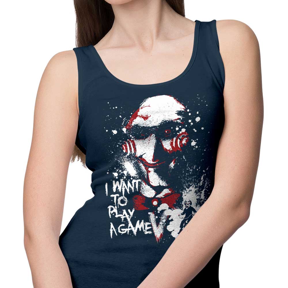 Arinesart's 'Want to Play a Game' Comfortable Tank Tops for Men and Women