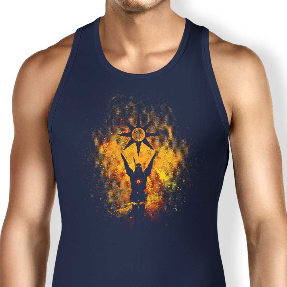 Stylish Praise the Sun Art Print Men's and Women's Tank Tops