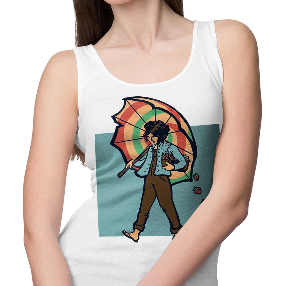 Strawberry Girl-themed Unisex and Women's Tank Tops