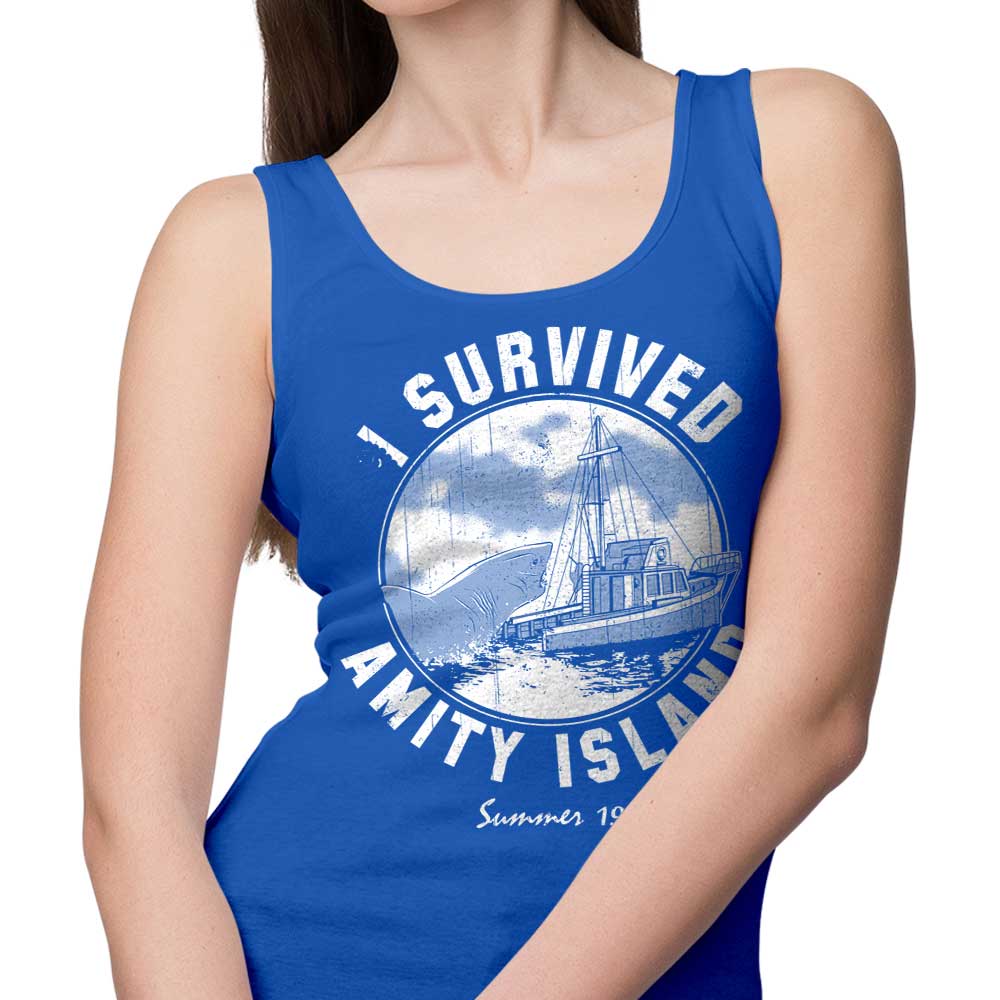 Survived Amity Island Design - Men's and Women's Comfortable Tank Tops