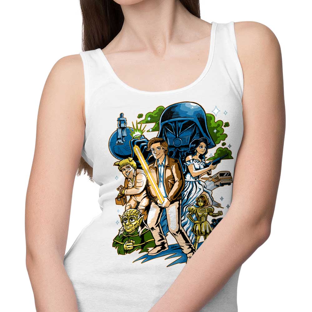 Andriu Illustrations' Crazy Space Design Unisex and Women's Tank Tops