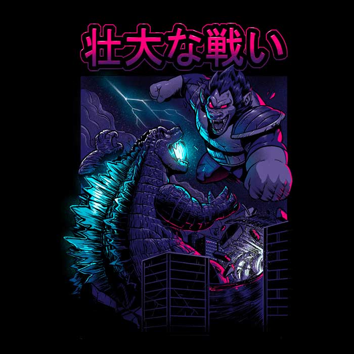 Epic Kaiju Battle Design - Stylish Tank Top