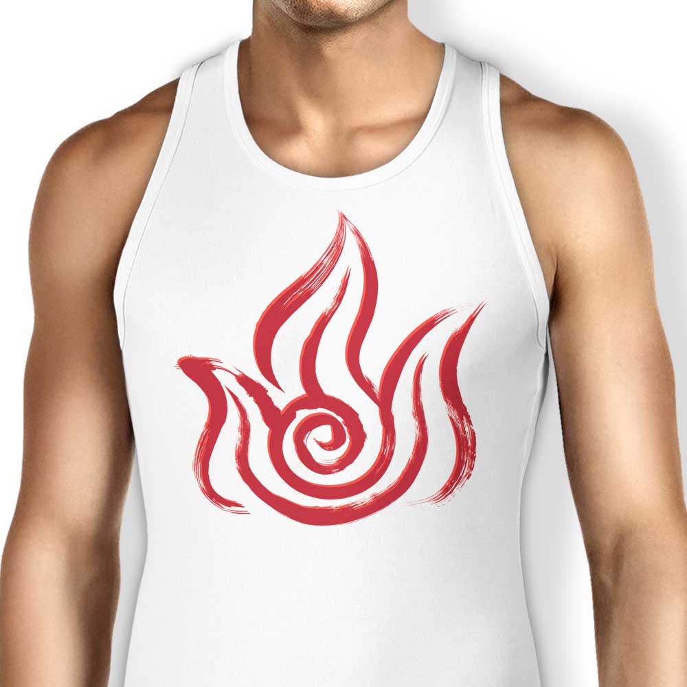 Dr. Monekers' Fire-themed Men's and Unisex Tank Tops for All Sizes