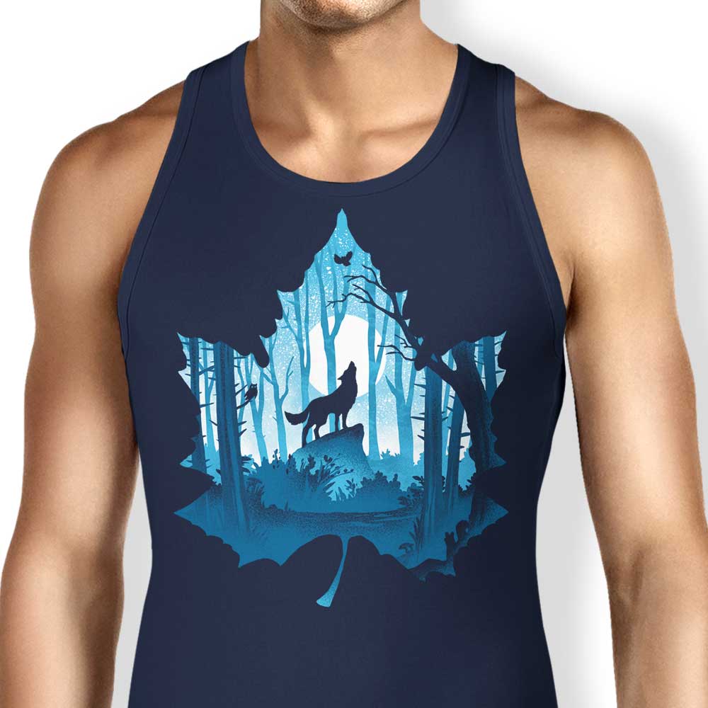 Alemaglia Howling Wolf Comfortable Unisex and Women's Tank Tops