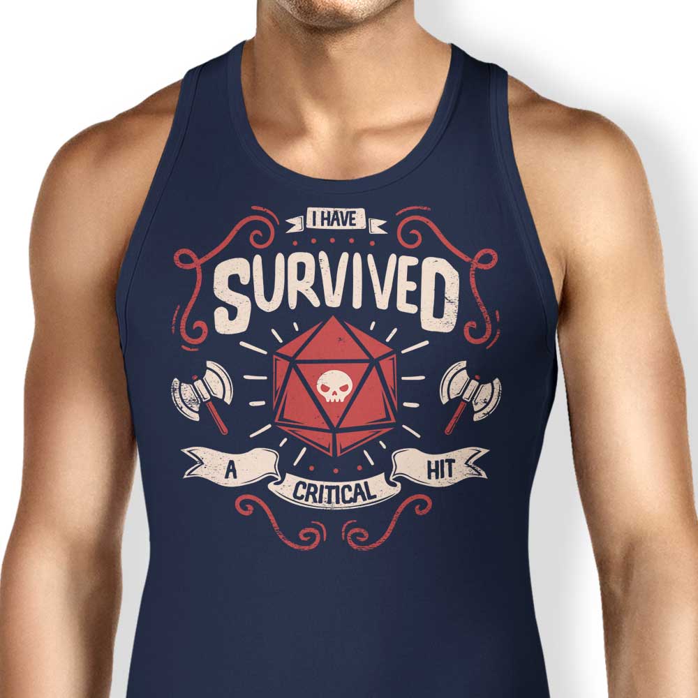 Typhoonic Art Critical Hit Survivor Men's and Women's Comfortable Tank Tops